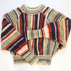 URBAN OUTFITTERS Vertical Stripe Balloon Sleeve Sweater Size XS